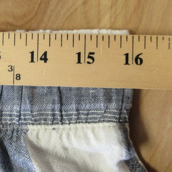 CLOTH & STONE Wide Leg Linen Blend Capri Skimmer Womens Sz M Stripped Pants NWT - Picture 11 of 13